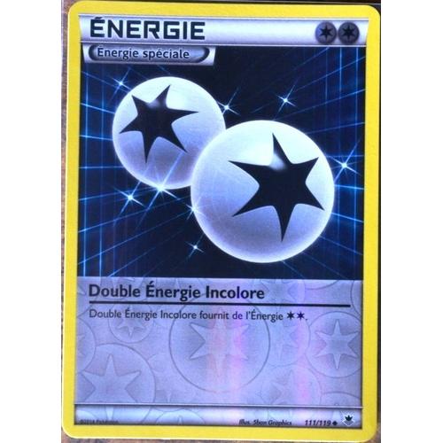 Carte Pokémon 111/119 Double Énergie Incolore - Reverse Xy04 Neuf Fr