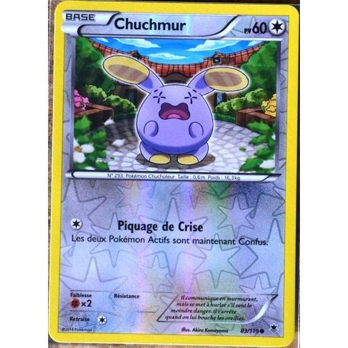 Carte Pokémon 83/119 Chuchmur 60 Pv - Reverse Xy04 Vigueur Spectrale Neuf Fr