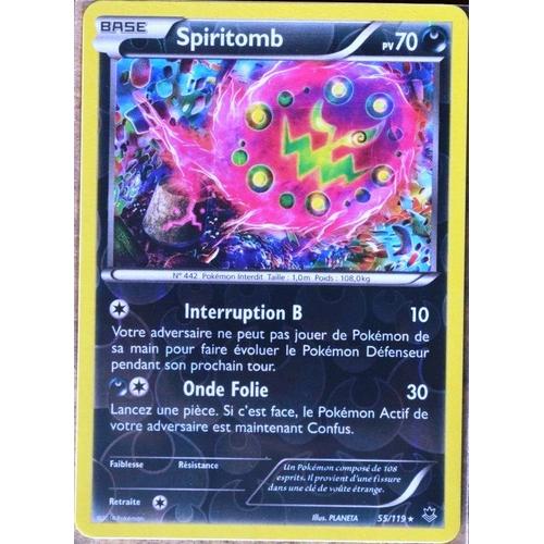 Carte Pokémon 55/119 Spiritomb 70 Pv - Rare Reverse Xy04 Vigueur Spectrale Neuf Fr