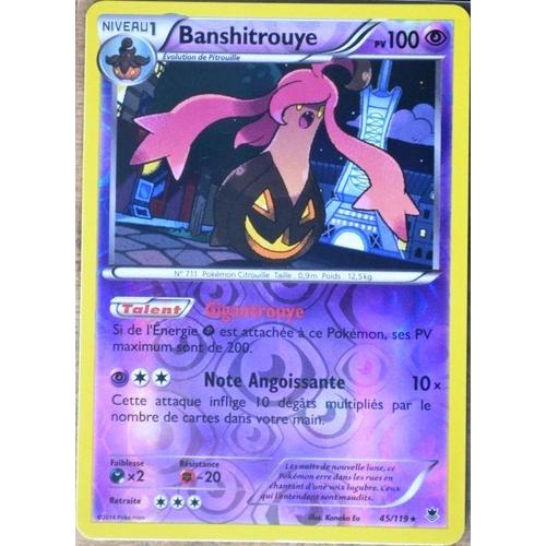 Carte Pokémon 45/119 Banshitrouye 100 Pv - Super Rare Reverse Xy04 Vigueur Spectrale Neuf Fr