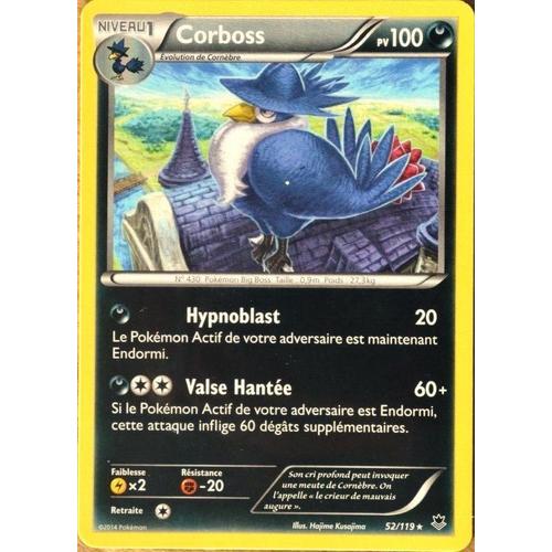 Carte Pokémon 52/119 Corboss 100 Pv Rare Xy04 Vigueur Spectrale Neuf Fr