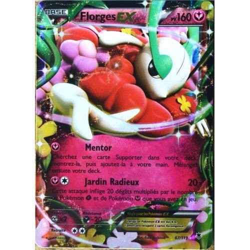 Carte Pokémon 67/119 Florges Ex 160 Pv Ultra Rare Xy04 Vigueur Spectrale Neuf Fr