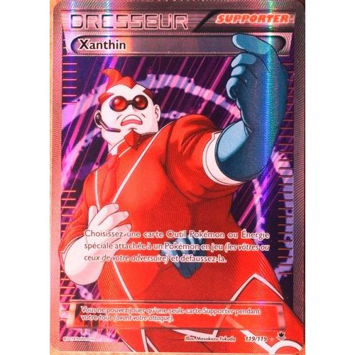 Carte Pokémon 119/119 Xanthin Ultra Rare Full Art Xy04 Vigueur Spectrale Neuf Fr
