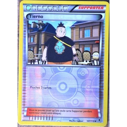 Carte Pokémon - DRESSEUR - TIERNO 107119 SUPPORTER - XY - Vigueur Spectrale