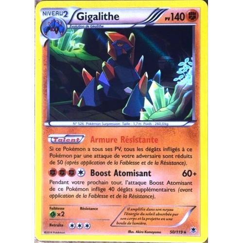 Carte Pokémon 50/119 Gigalithe 140 Pv Super Rare Xy04 Vigueur Spectrale Neuf Fr