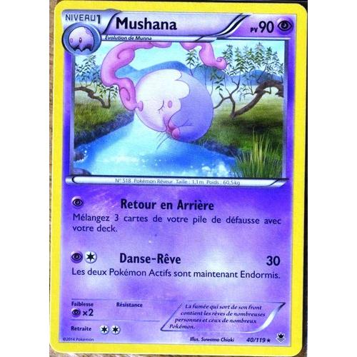 Carte Pokémon 40/119 Mushana 90 Pv Rare Xy04 Vigueur Spectrale Neuf Fr