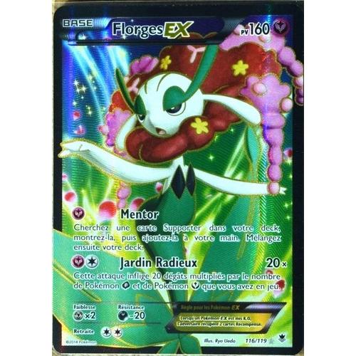 Carte Pokémon 116/119 Florges Ex 160 Pv Ultra Rare Full Art Xy04 Vigueur Spectrale Neuf Fr