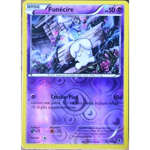 Carte Pokémon 41/119 Funécire 50 Pv - Reverse Xy04 Vigueur Spectrale Neuf Fr