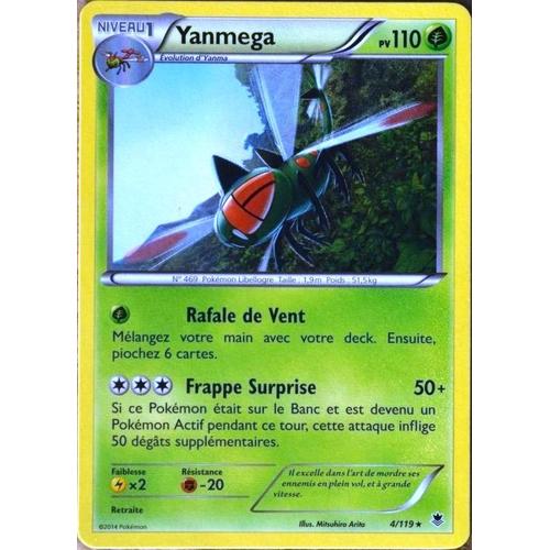 Carte Pokémon 4/119 Yanméga 110 Pv Rare Xy04 Vigueur Spectrale Neuf Fr