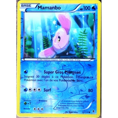 Carte Pokémon 22/119 Mamanbo 100 Pv - Reverse Xy04 Vigueur Spectrale Neuf Fr