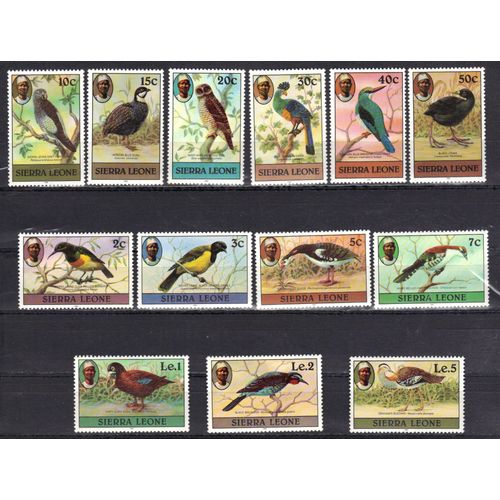 Sierra Leone 1985 : Oiseaux Divers - Série De 13 Timbres Neufs **