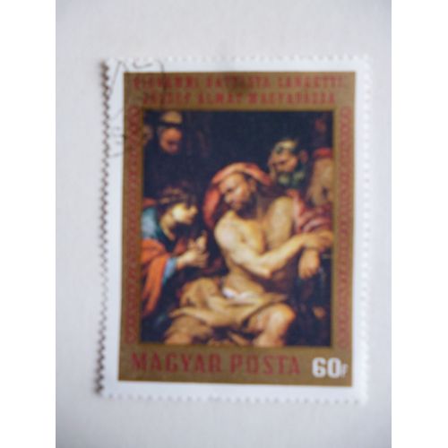 Timbre "Magyar Posta : Giovanni Battista Langetti".