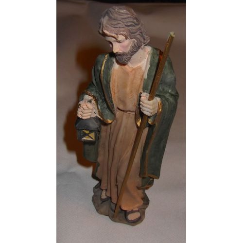 Grand Santon De Creche En Resine