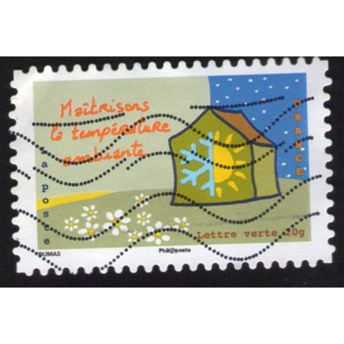 France 2014 Oblitéré Used Stamp Maîtrisons La Température Ambiante