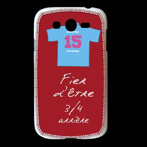 Coque Samsung Galaxy Grand 3/4 Arrière Bonus Offensif-Défensif Rouge 2