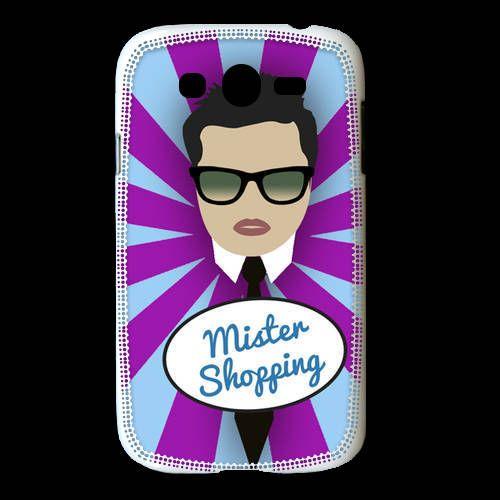 Coque Samsung Galaxy Grand Mister Shopping Brun