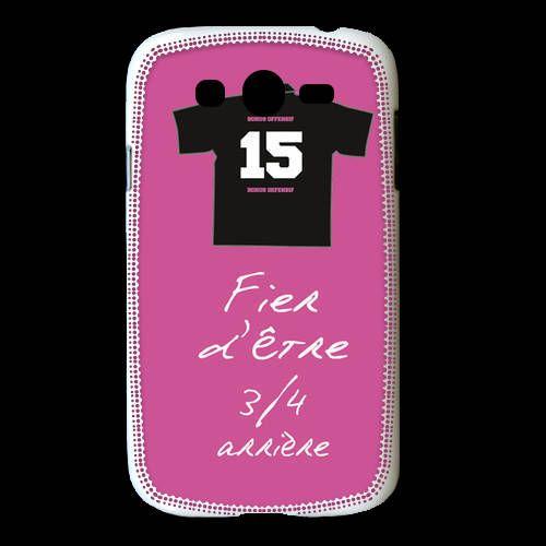 Coque Samsung Galaxy Grand 3/4 Arrière Bonus Offensif-Défensif Rose 2