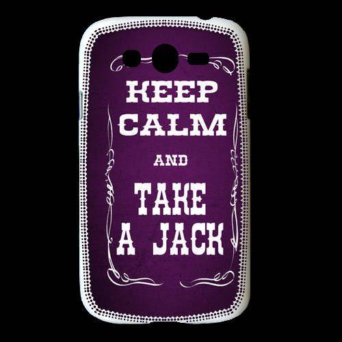 Coque Samsung Galaxy Grand Keep Calm And Take Jack Violet