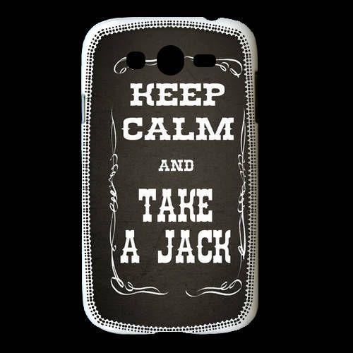 Coque Samsung Galaxy Grand Keep Calm And Take Jack Gris