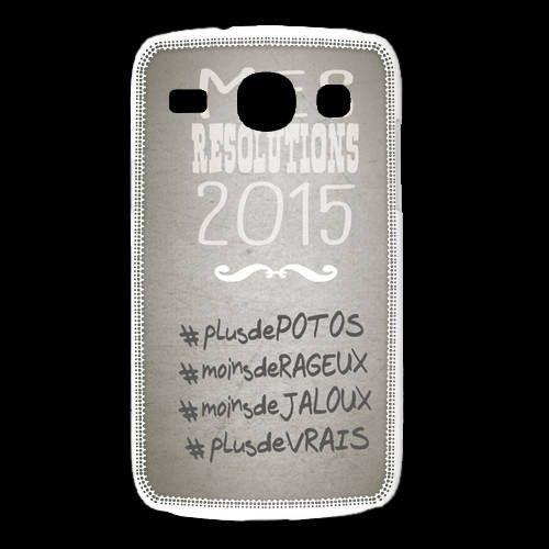 Coque Samsung Galaxy Alpha Résolution Poto 2015 Zg Gris