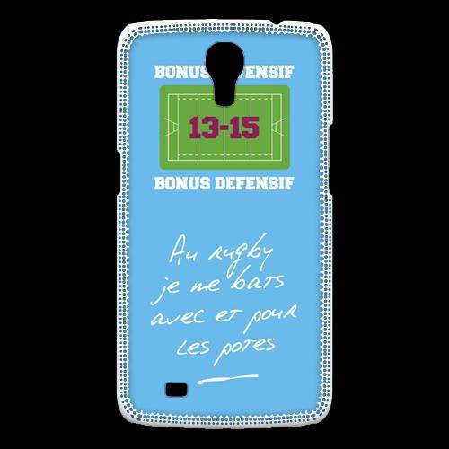 Coque Samsung Galaxy Mega Les Potes Bonus Offensif-Défensif Bleu