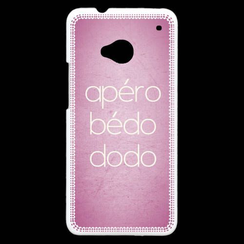 Coque Htc One Apéro Bédo Dodo Rose Zg