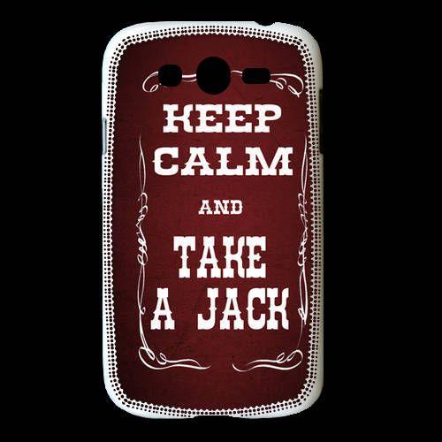 Coque Samsung Galaxy Grand Keep Calm And Take Jack Rouge