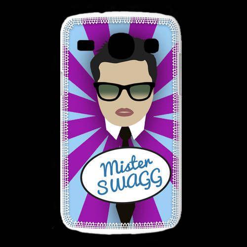 Coque Samsung Galaxy Core Mister Swag Brun