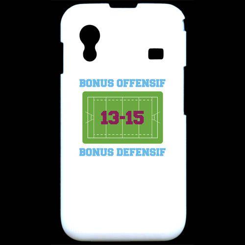 Coque Samsung Ace S5830 Bonus Offensif-Défensif Blanc