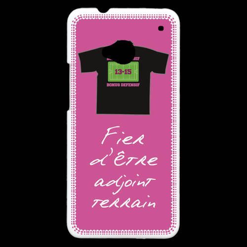 Coque Htc One Bonus Offensif-Défensif Adjoint Terrain Rose 2