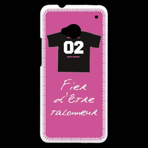 Coque Htc One Talonneur Bonus Offensif-Défensif Rose 2