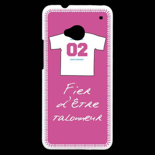 Coque Htc One Talonneur Bonus Offensif-Défensif Rose
