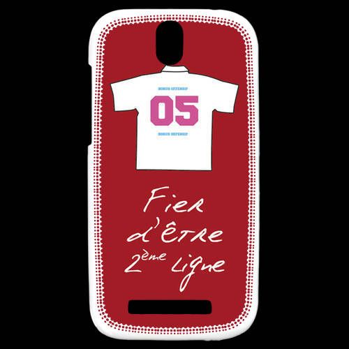 Coque Htc One Sv Deuxième Ligne D Bonus Offensif Rouge