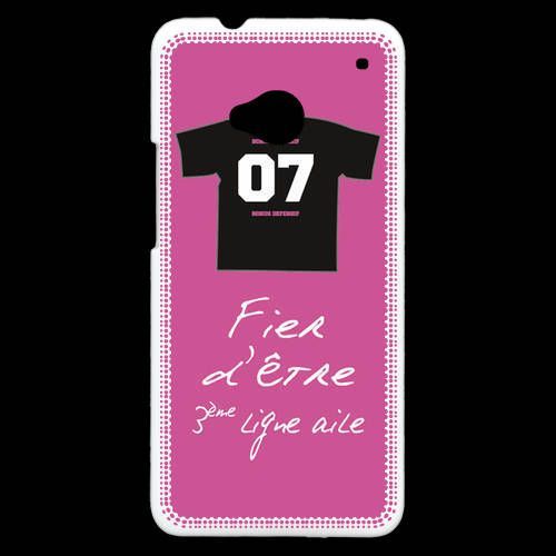 Coque Htc One Troisième Ligne D Bonus Offensif-Défensif Rose 2