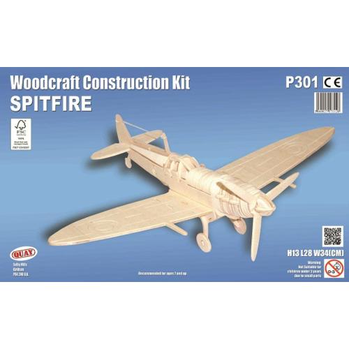 Maquette En Bois - Avion (Spitfire) - Quay-Quay