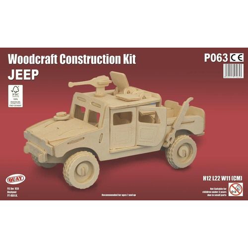 Maquette En Bois - Voiture Jeep - Quay-Quay