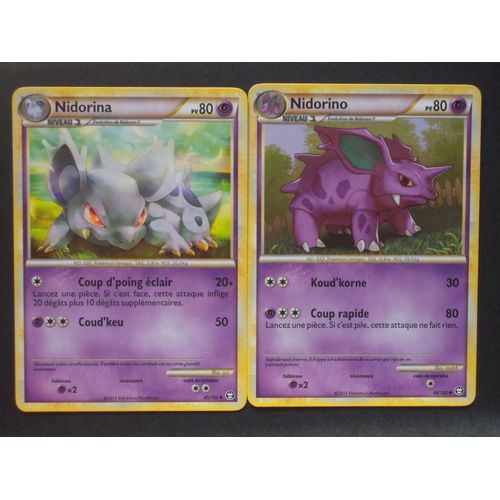 Nidorina Et Nidorino - Triomphe - 45 Et 46/102