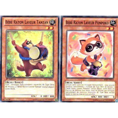Bebe Raton Laveur Tamtam  +  Raton Laveur Ponpoko  - Shsp Fr014 Et 015