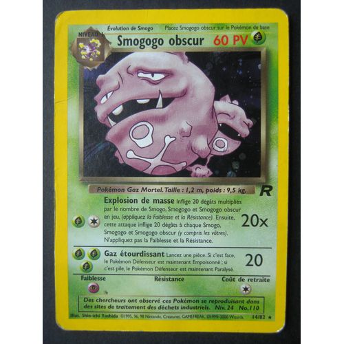 Pokemon - Team Rocket - Smogogo Obscur - 14/82 - 60pv - Rare/Holo