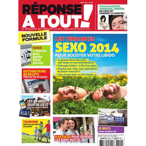 Réponse À Tout  N°290 - Les Tendances Sexo 2014