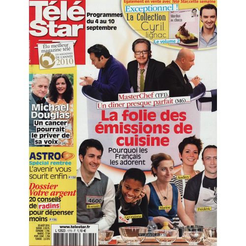Télé Star / 30-08-2010 N°1770 : Romy Schneider (1p) - Camille Lacourt (3/4p) - Claire Keim (1/2p)