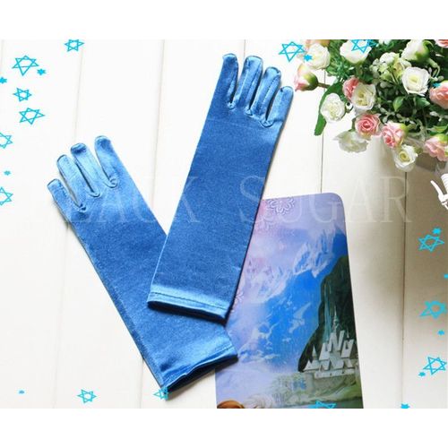 Gants Elsa Pour Enfant 4 À 8 Ans, Costume Déguisement La Reine Des Neiges Pour Cosplay Fête Anniversaire Soirée Sortie Etc.