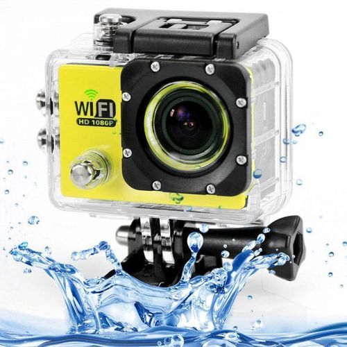 Camera sport wifi étanche caisson waterproof 12 MP Full HD Jaune