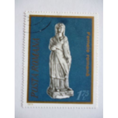 Timbre "Posta Romana 1974 :Femme Romaine".