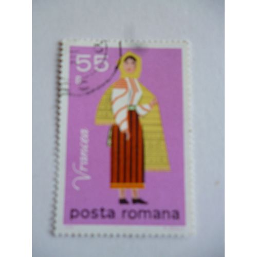 Timbre "Posta Romana 1979 :Femme En Costume Traditionnel".