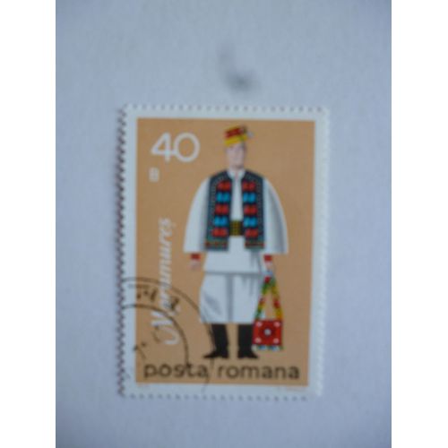 Timbre "Posta Romana 1979 :Homme En Costume Traditionnel".