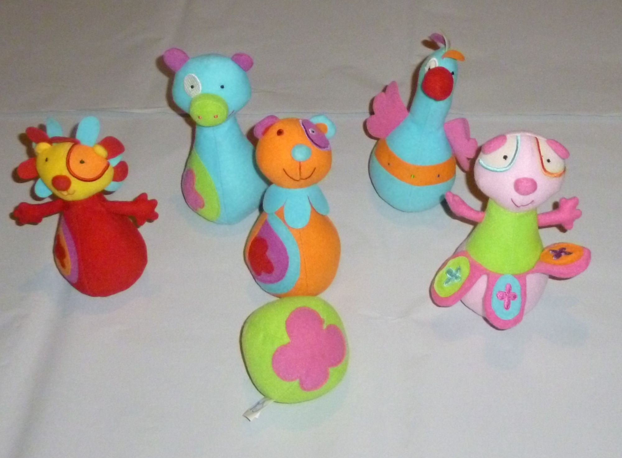 Quilles En Tissu Animaux Bawi