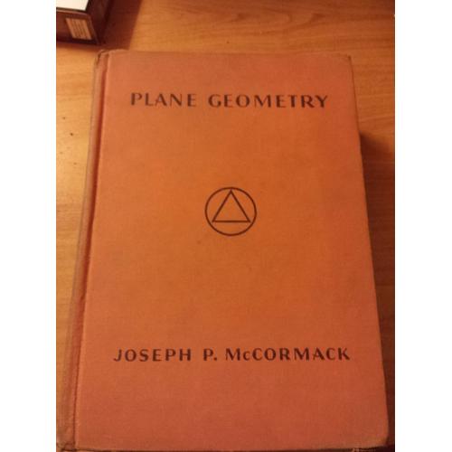 Plane Geometry Second Revised Edition