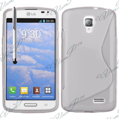 Lg F70 D315/ Lte: Coque Etui Housse+ Stylet- Transparent