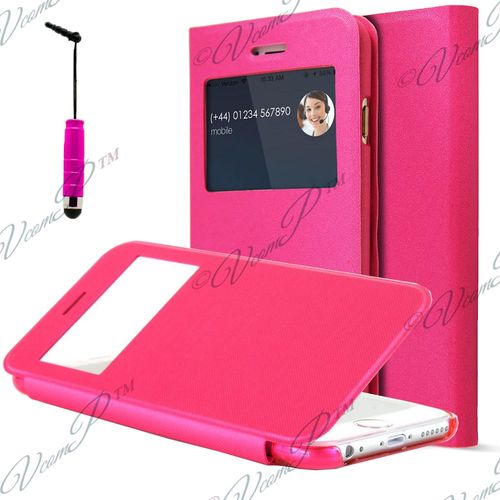 Apple Iphone 6 Plus: Coque Etui Housse+ Stylet- Rose